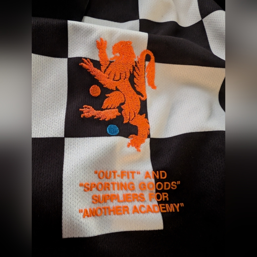 Nike x Off-White Mercurial NRG X Football Jersey 'Black Total Orange', Size XL - Picture 4 of 6